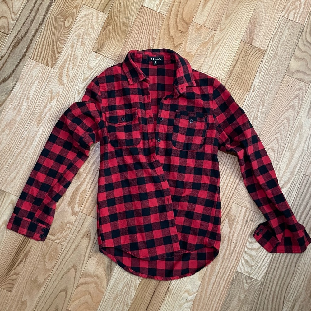 Red Buffalo Flannel Button Down Shirt - Small